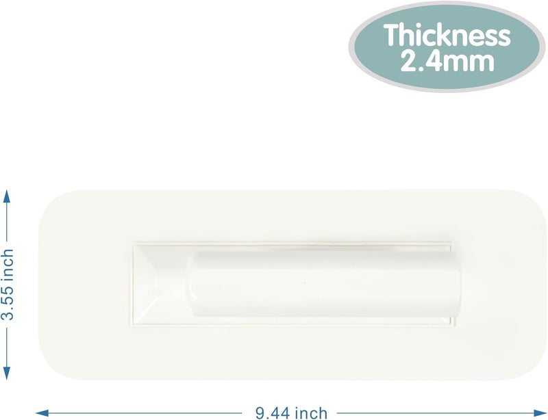 Hanroy Plastic Trowel with Comfortable Grip Handle, Includes 3.6" x 9.4'' White Finishing Trowels, Lightweight Mounting, Round End, Suitable for Scrape,Plastering and Paint Walls(D2209A) - Image 2